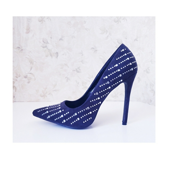 ALBA Rhinestone Pointed Toe Heels - Picture 3 of 4